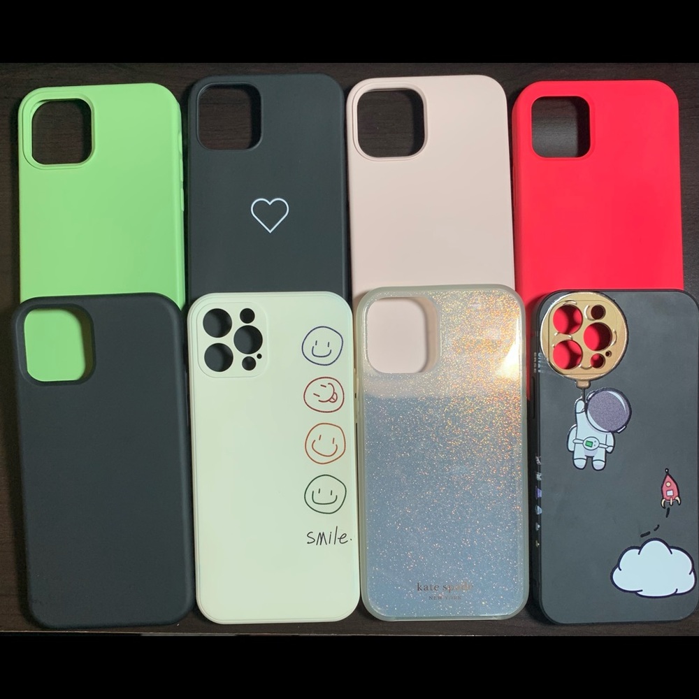 8 IPHONE 12 PRO CASES for $20